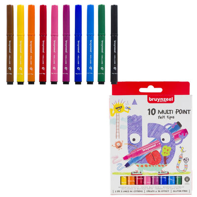 BRUYNZEEL KIDS ZIG ZAG VILTSTIFTEN SET /10