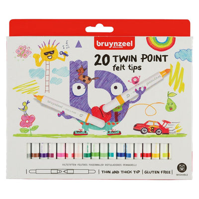 BRUYNZEEL VILTSTIFTEN TWIN POINT 20ST