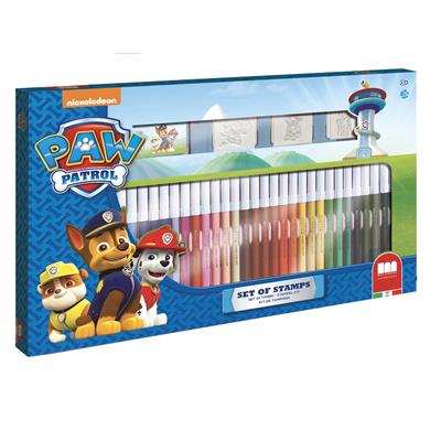 PAW PATROL KLEURSET 40DLG STEMEMPEL