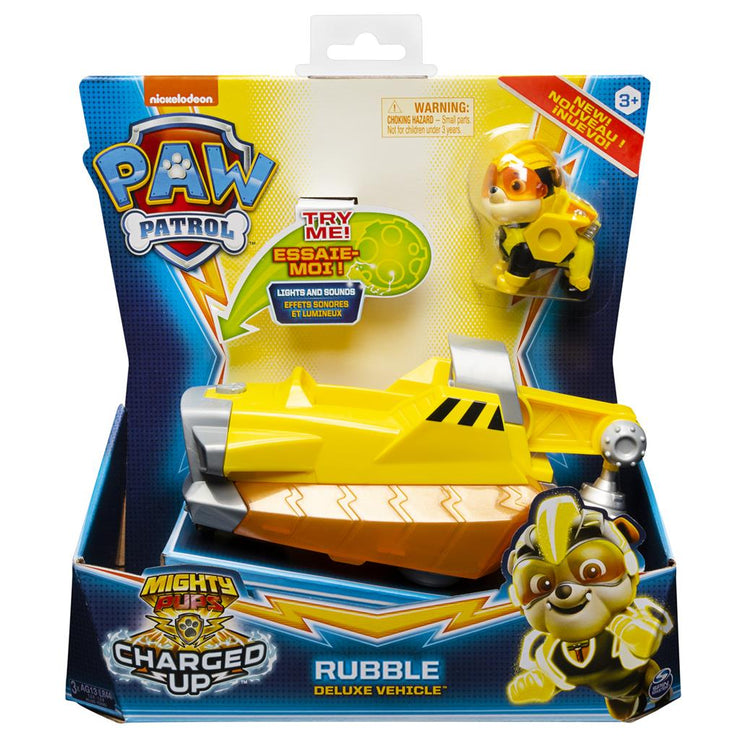 PAW PATROL MIGHTY PUPS THEMED VEHICLE RUBBLE