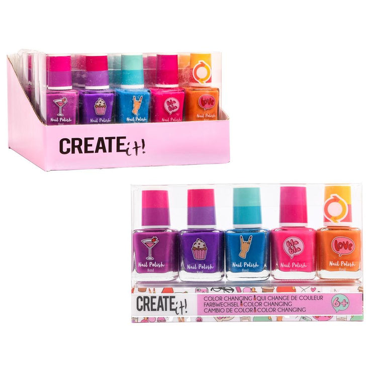 CREATE IT! NAGELLAK COLOR CHANGING 5PK