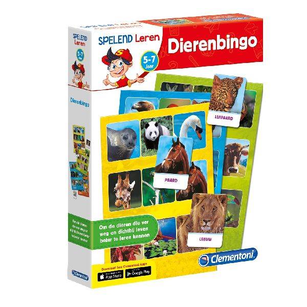 CLEMENTONI LEERSPEL DIEREN BINGO