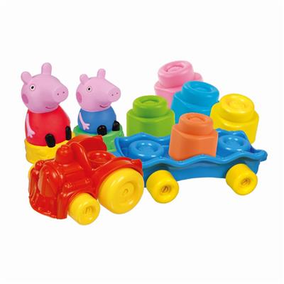 CLEMENTONI PEPPA PIG SOFT BLOCK TRAIN SET