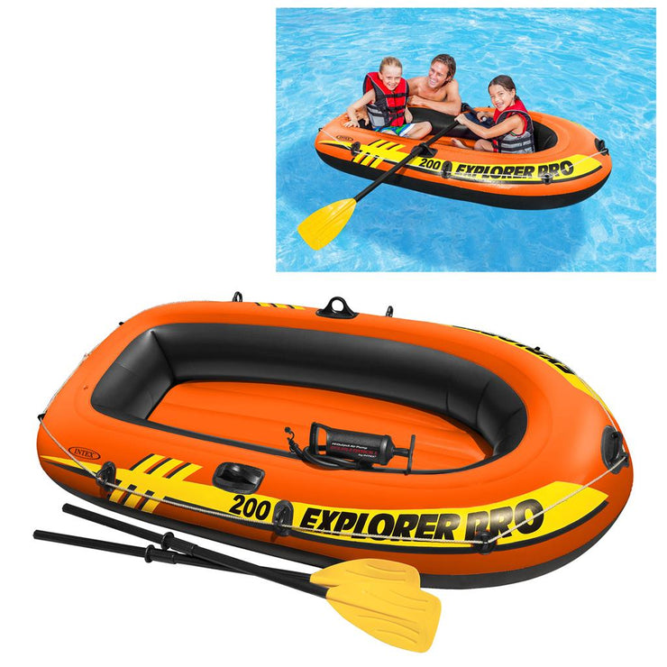 INTEX EXPLORER PRO 200 BOOT SET + PEDDELS EN POMP