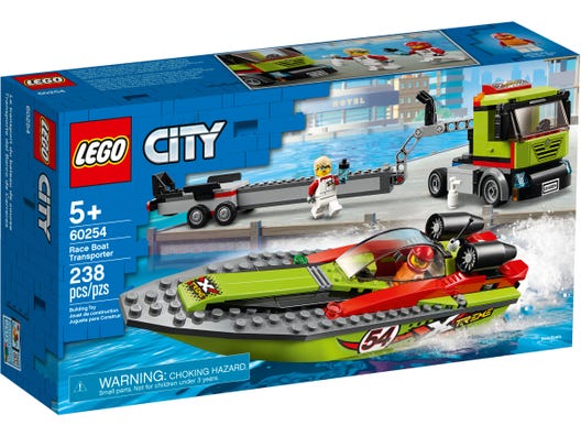 LEGO 60254 CITY RACE BOAT TRANSPORTER