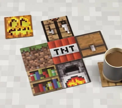 MINECRAFT BLOCK COASTERS