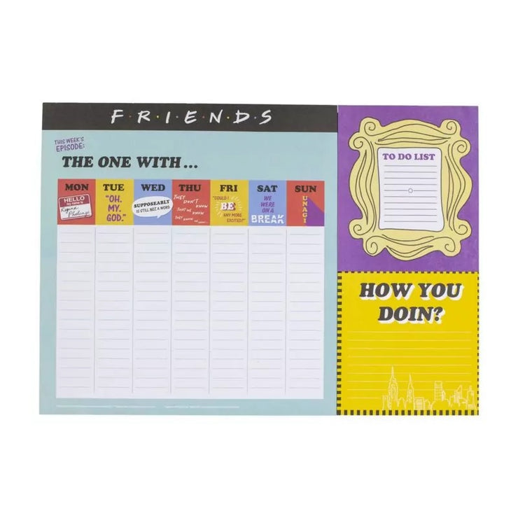 FRIENDS WEEKLY DESK PLANNER