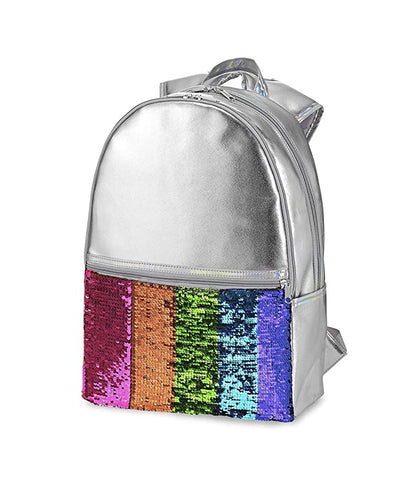 Top Trenz Reversible Sequin Leather Backpack Asst