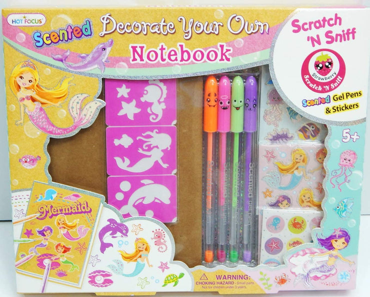Scented Decorate Your Own Notebook Mermaid