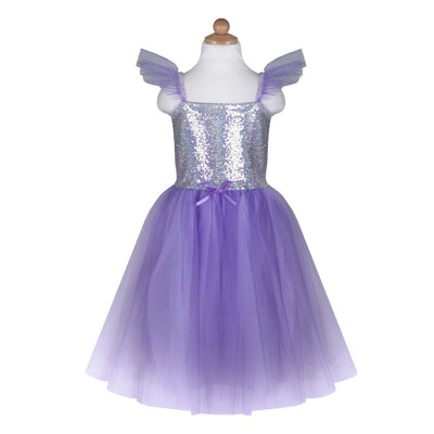 SEQUINS PRINCESS DRESS LILA