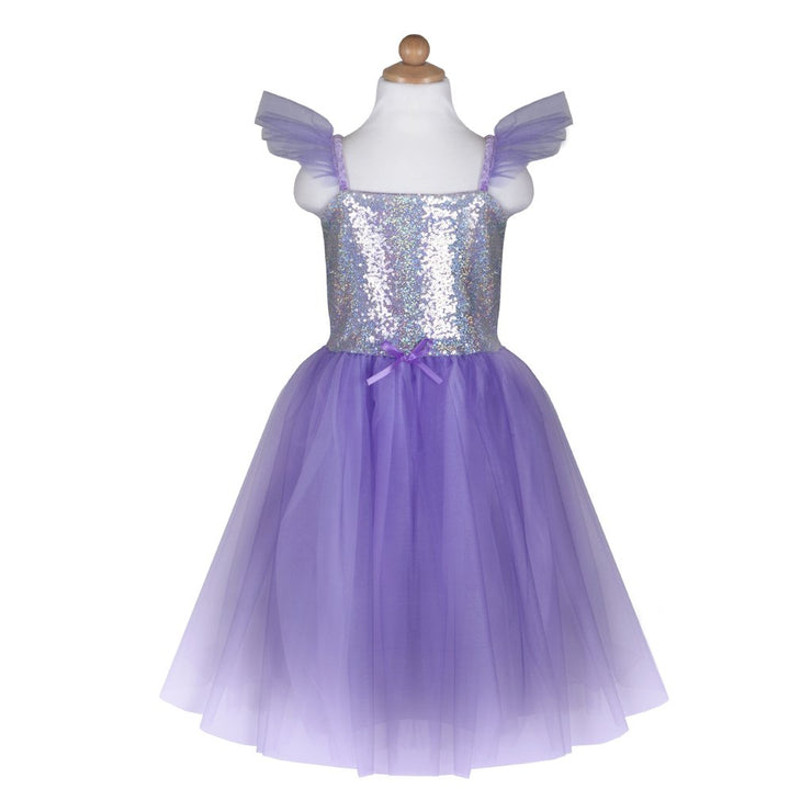 SEQUINS PRINCESS DRESS LILA