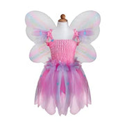 BUTTERFLY DRESS/WINGS/WAND 5-6 PINK