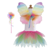 NEON RAINBOW SKIRT,WINGS & WAND 4-6