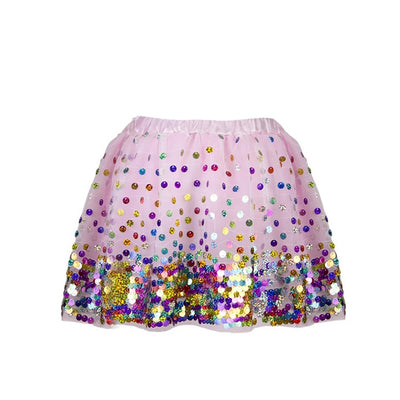 PINK PARTY FUN SEQUIN SKIRT 4-6