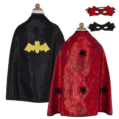 REVERSIBLE SPIDER,BAT CAPE & MASK 4-6