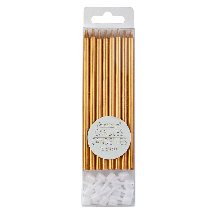 CANDLES METALLIC GOLD