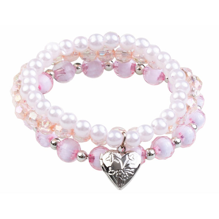 LOVELY LOCKET BRACELET SET