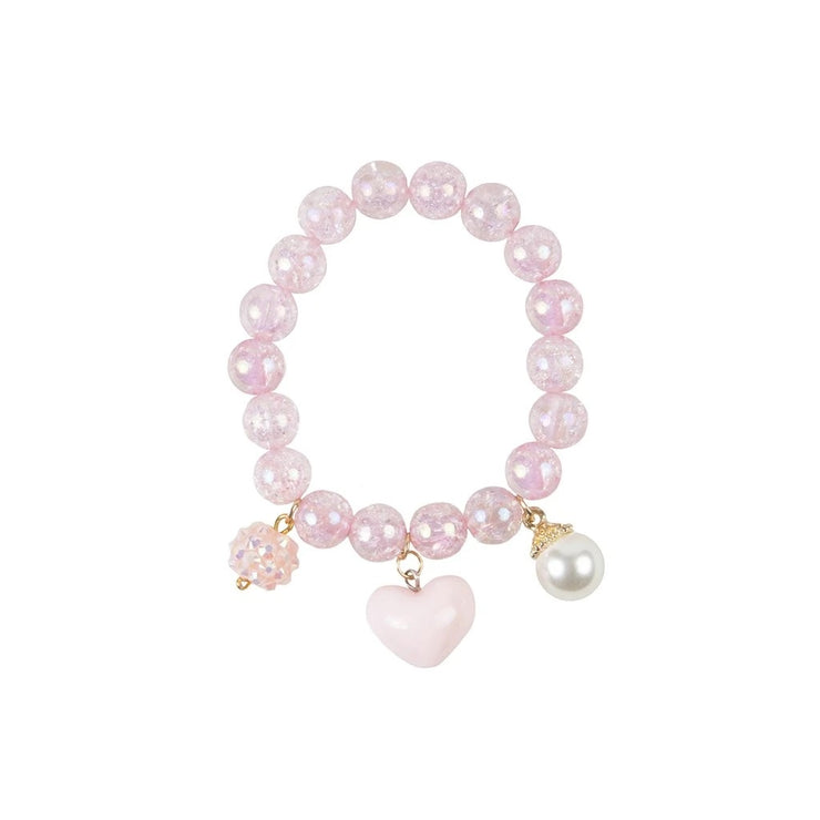 PINK HEART BOBBLE BRACELET