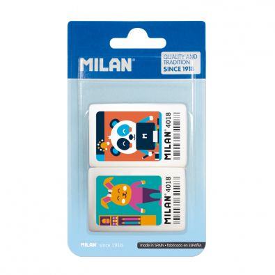 2 SYNTHETIC RUBBER ERASERS 4018