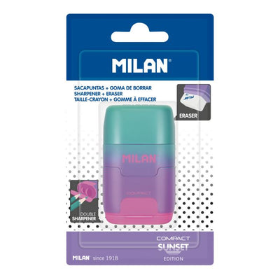 ERASER & SHARPENER SUNSET LILA & PINK