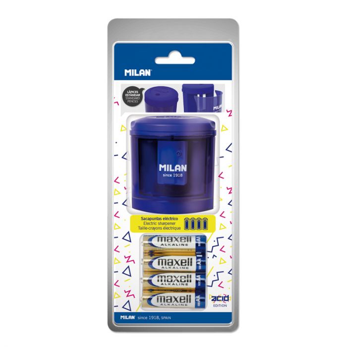ELECTRIC PENCILSHARPENER BLUE BATTERY INCLUDED