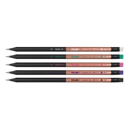 GRAPHITE PENCILS COPPER WITH ERASER