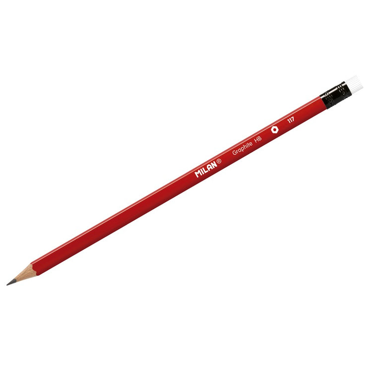 HEX GRAPHITE PENCILS HB W/REASER