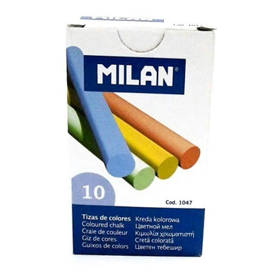 BOX OF 10 SULFATE COLOR CHALKS