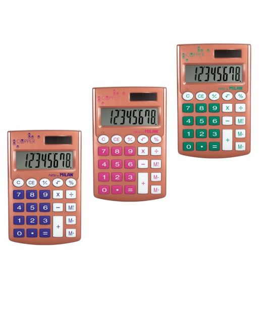 POCKET CALCULATOR COPPER 8 DIGIT