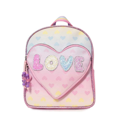 MINI BACKPACK LOVE OMBRE BUBBLE W/HEART POCKET