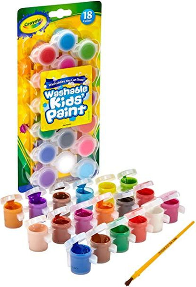 CRAYOLA WATERSHABLE KIDS PAINT WITH BRUSH