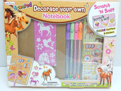 Scented Decorate Your Own Notebook Enchanted Horse