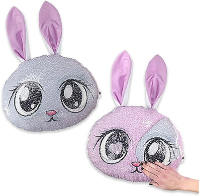 Top Trenz Reversible Sequin Bunny Pillow