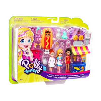 POLLY POCKET SNACK N' STYLE MALL CART