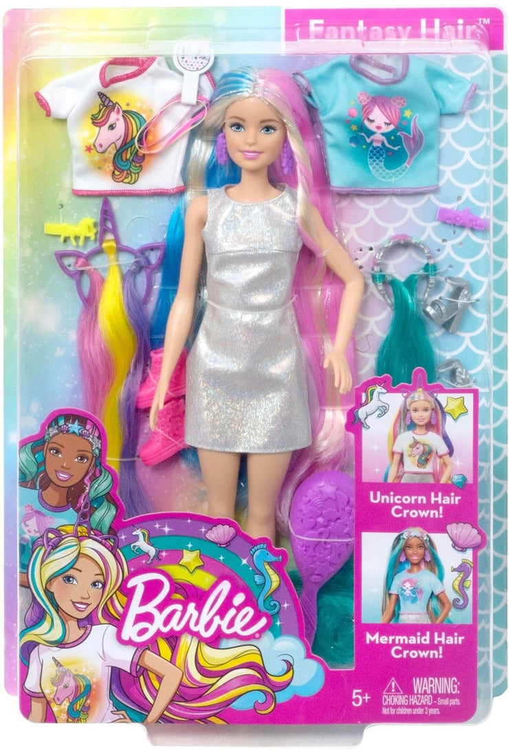 BARBIE FANTASY HAIR UNICORN HAIR CROWN