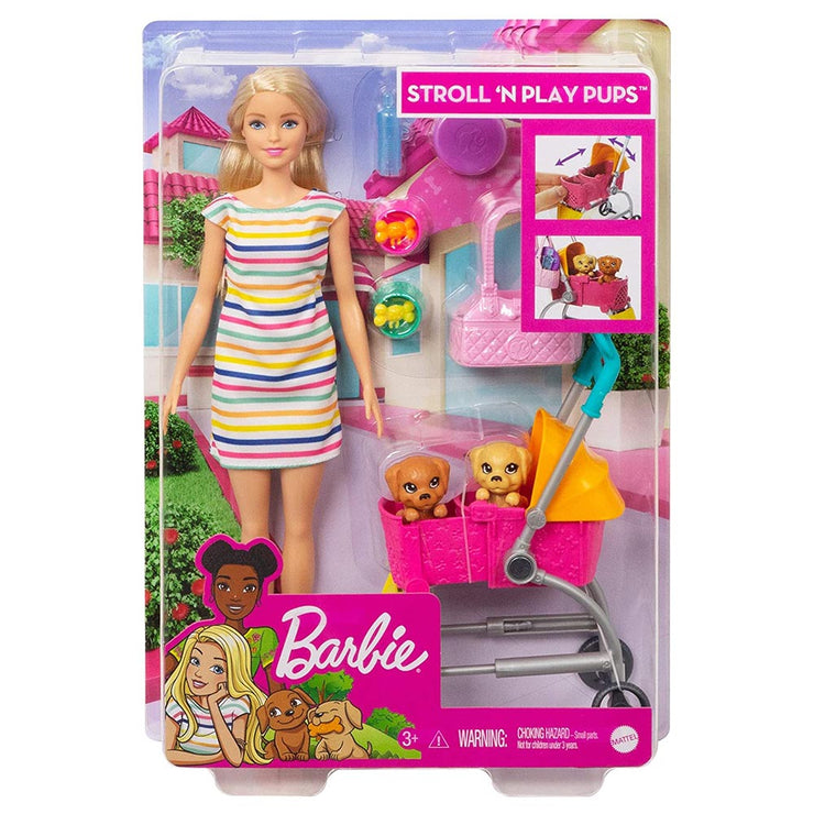 BARBIE STROLL N' PLAY PUPS