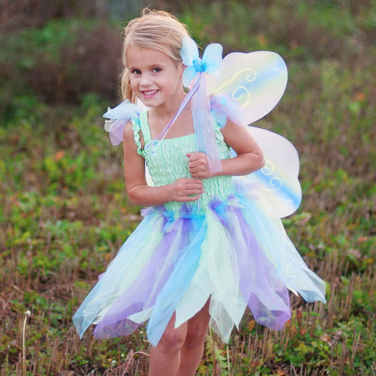 BUTTERFLY DRESS,WINGS & WAND