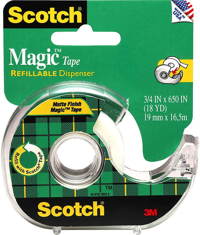3M-Scotch 122 Magic Tape 3/4X650