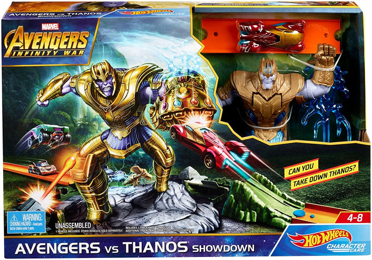 Hot Wheels Avengers Infinity War Avengers vs. Thanos Showdown Play Set