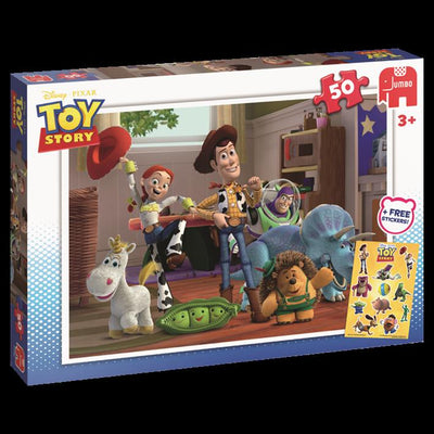 Jumbo Toy Story Puzzle 50pcs with Stickers