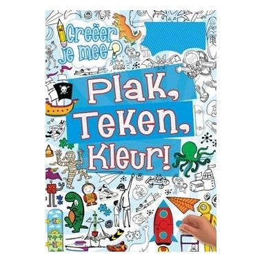 PLAK,TEKEN,KLEUR! +BLAUW