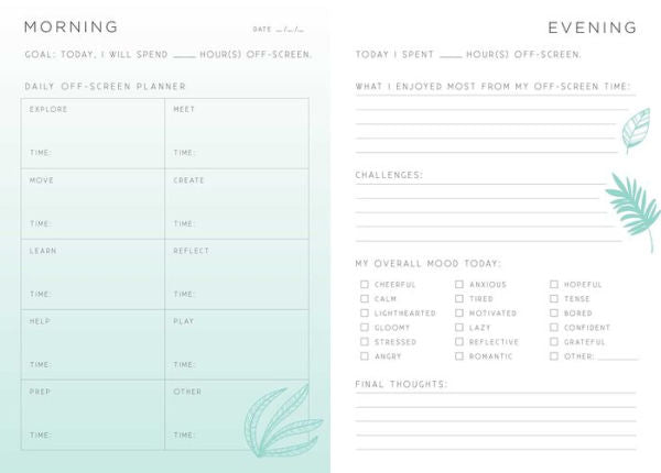 UNPLUG: REFLECTION JOURNAL