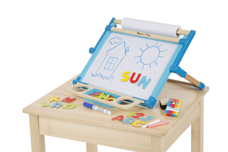WOOD DOUBLE SIDED TABLE TOP EASEL