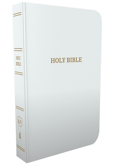 BIBLE KJV Gift and Award Bible, Imitation Leather, White, Red Letter Edition