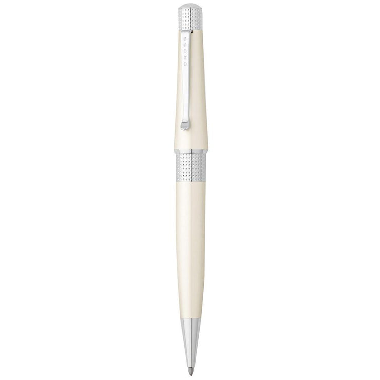 Cross Beverly Pearlescent White Lacquer Ballpoint Pen