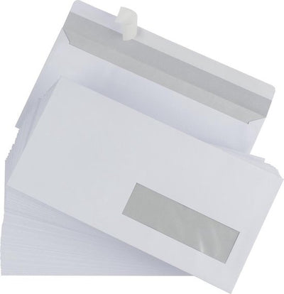 BANK ENVELOP 110X22 MM ZELFKLEVEND VENSTER RECHTS