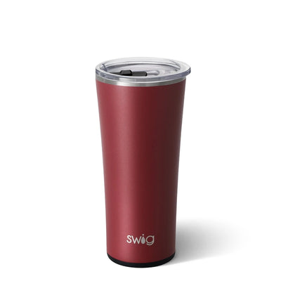 SWIG 22OZ TUMBLER-MATTE MAROON/BLACK