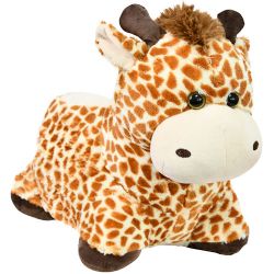 PLUSH ANIMAL CHAIR GIRAFFE 23"