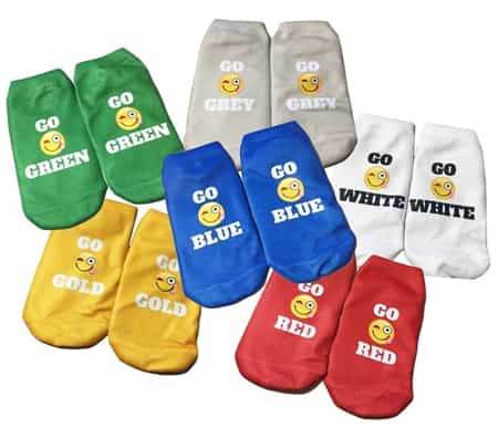 Top Trenz Color War unisex Ankle Socks