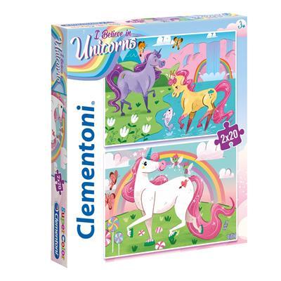Clementoni I Believe In Unicorns 2x20pcs